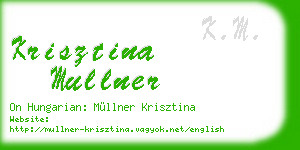 krisztina mullner business card
